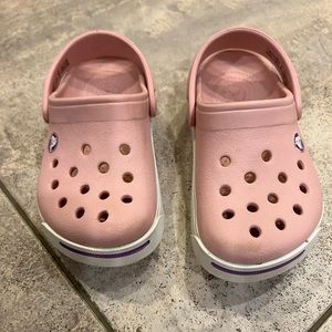 Toddler Girls Pink Crocs size 6/7